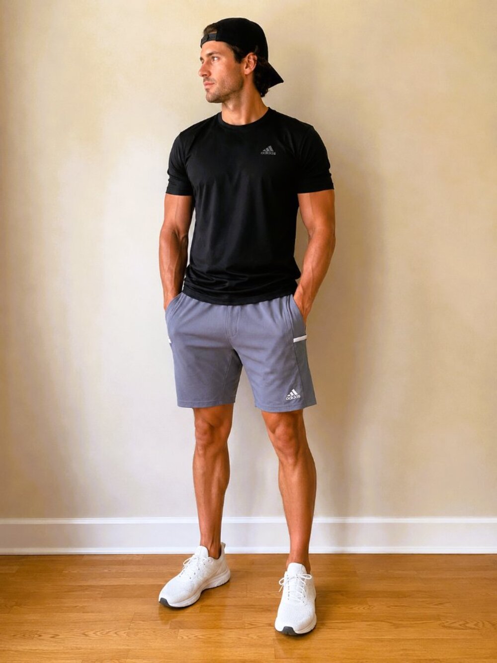 NWT Adidas Men’s Aeroready Team 19 3-Pocket Athletic Shorts Grey XL